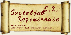Svetoljub Kazimirović vizit kartica